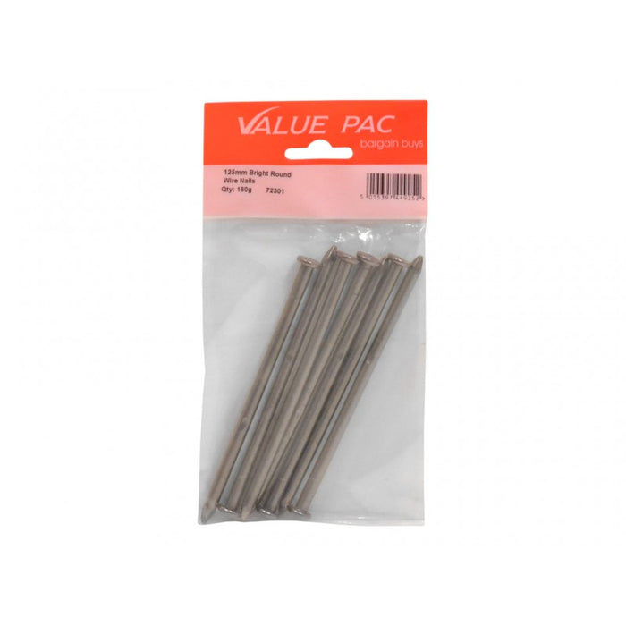 125mm Round Wire Nails - 140g pack