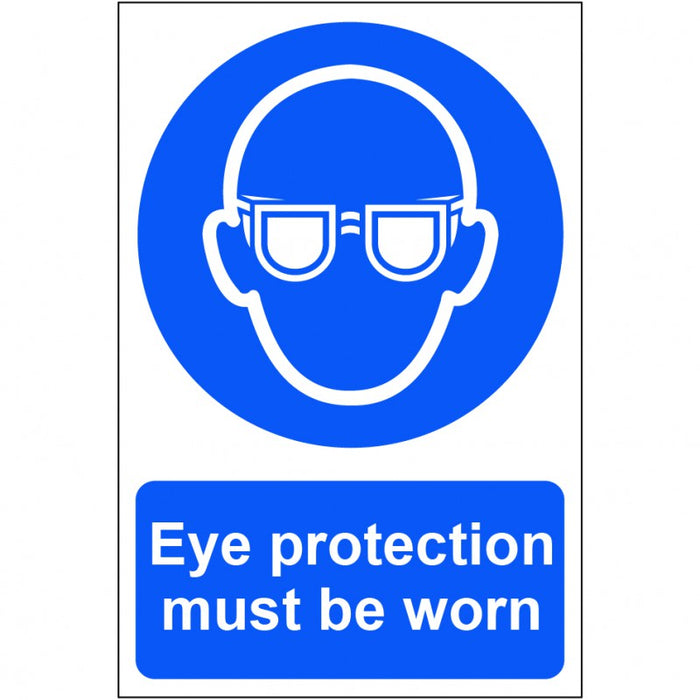 Eye protection must be worn - PVC (200 x 300mm)