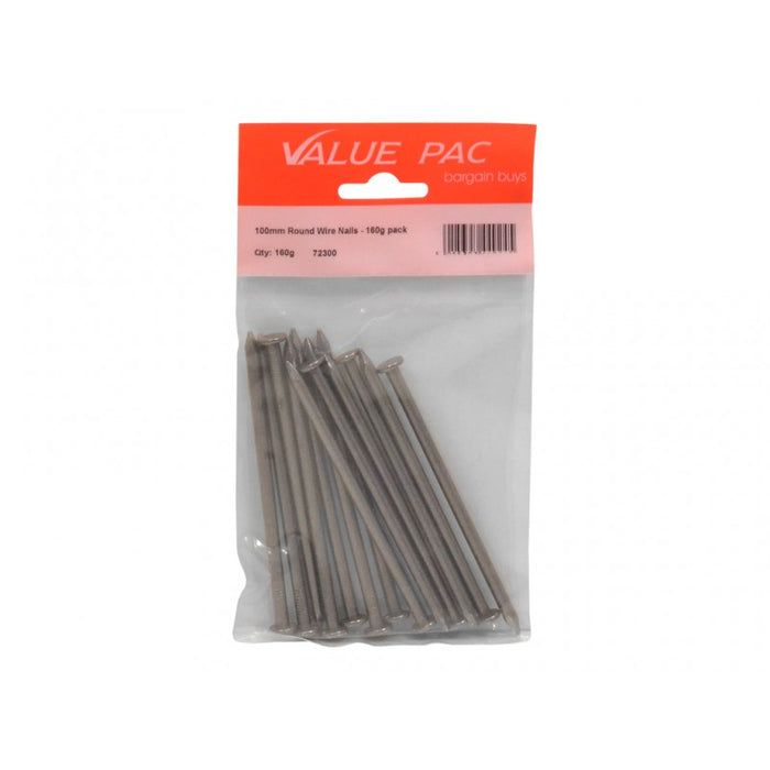 100mm Round Wire Nails - 140g pack