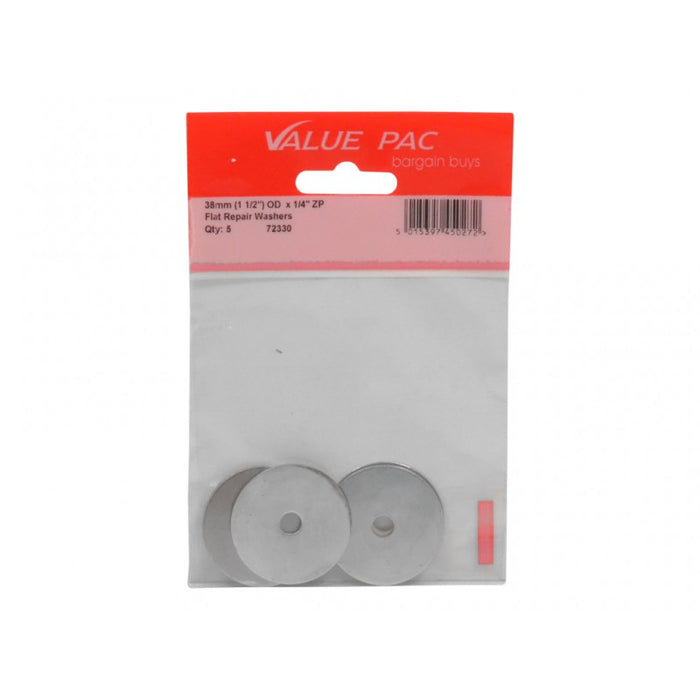 M6 x 38mm ZP Flat Washers