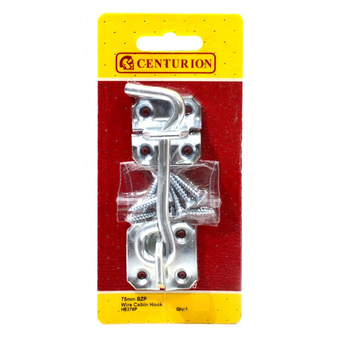 75mm (3") BZP Wire Cabin Hook