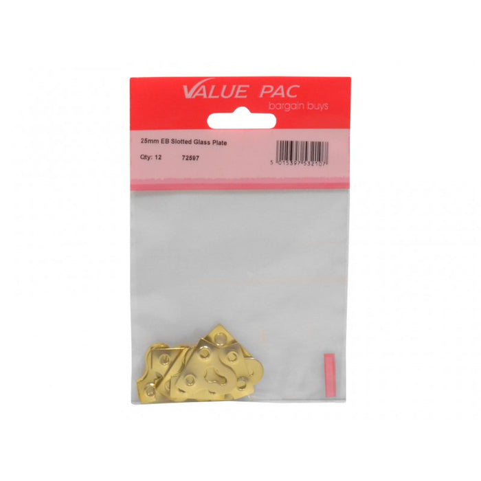 25mm EB Slotted Glass Plate 10pk