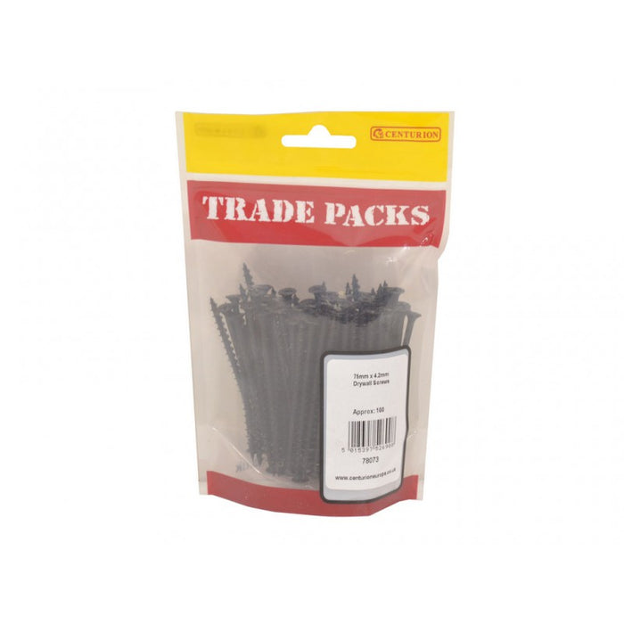 Drywall Screws - Black Phosphate - 75mm x 4.2mm (100 PK)