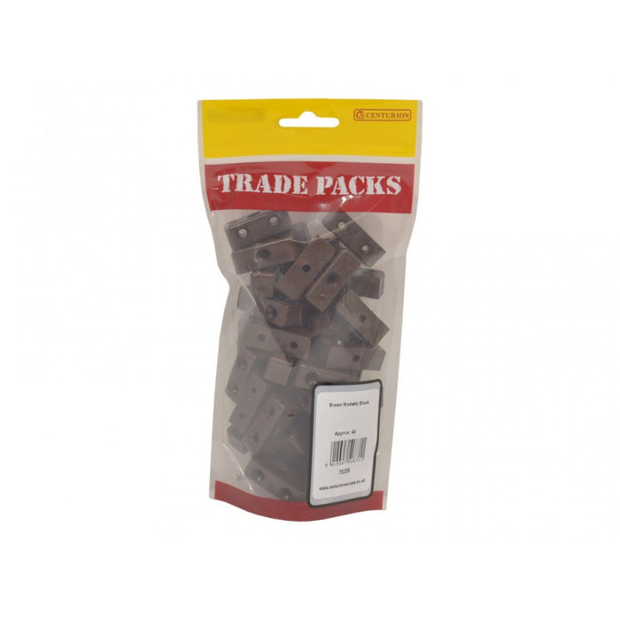Modesty Blocks - Brown Nylon - 35mm (40 PK)