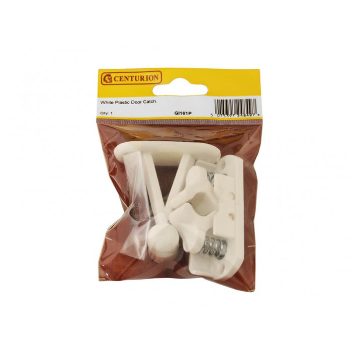 White Plastic Door Catch