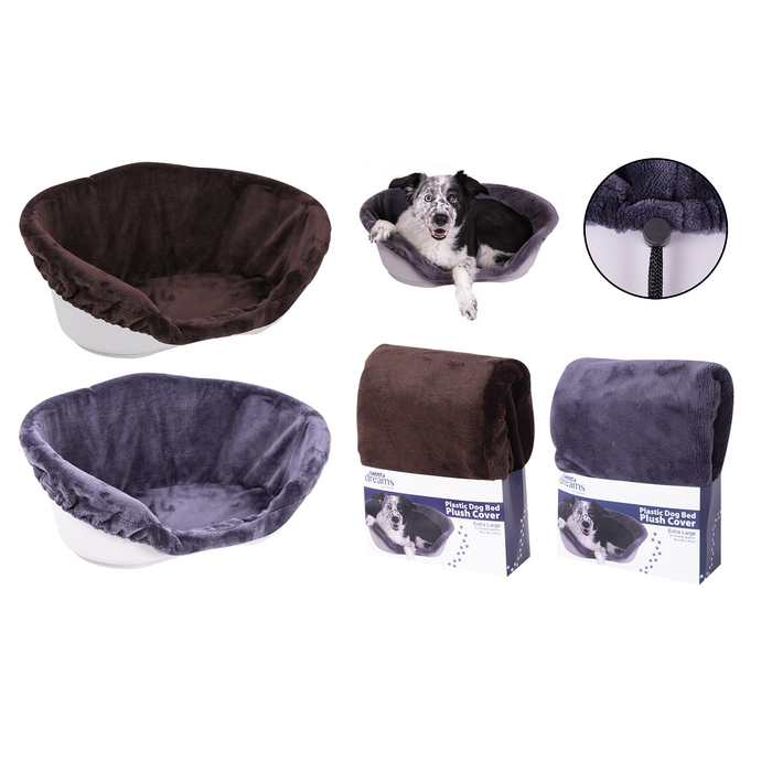 Sweet Dreams Hard Dog Bed Cover Extra Large 2 Asst Cols