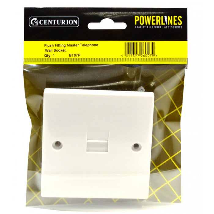 Flush Fitting Master Telephone Wall Socket