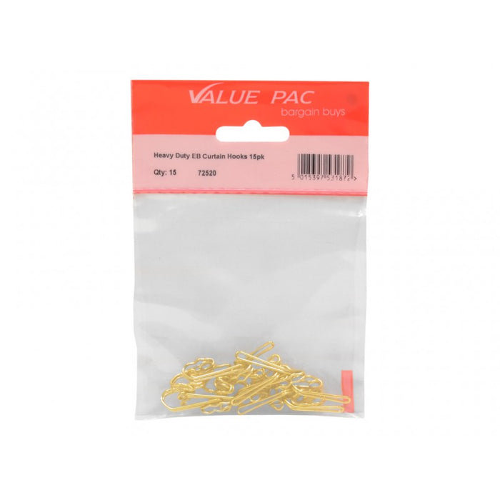 Heavy Duty EB Curtain Hooks 15pk