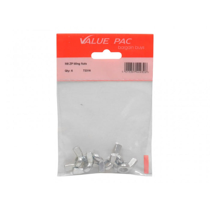 M8 ZP Wing Nuts