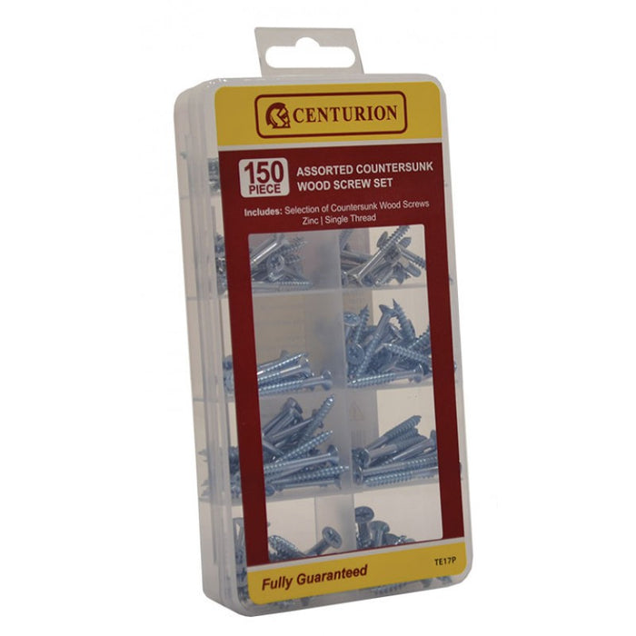 150 Piece Assorted Countersunk Wood Screw Set