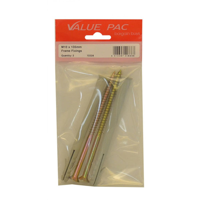 M10 x 135mm Screw In Frame Fixings