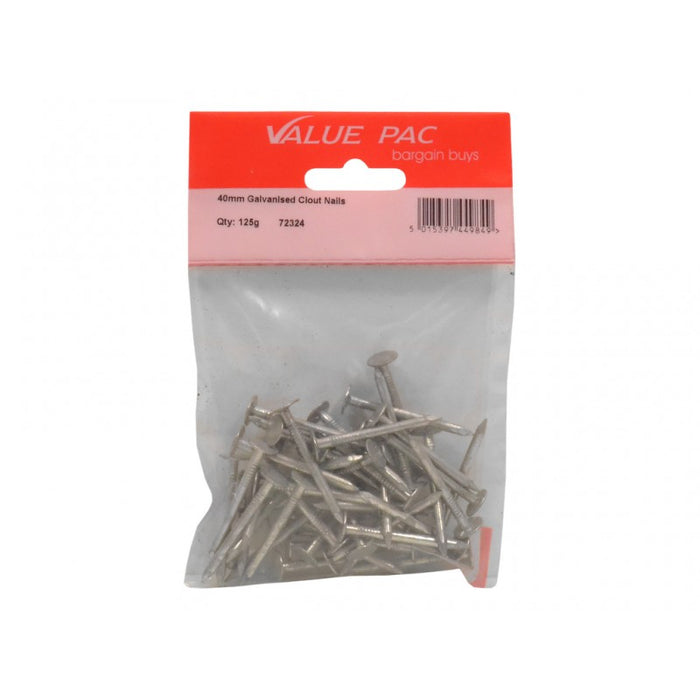 40 x 3mm Galv Clout Nail 100g