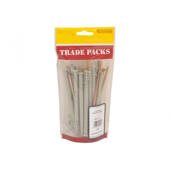 Screw In Frame Fixings - ZP - M8 x 140mm (15 PK)