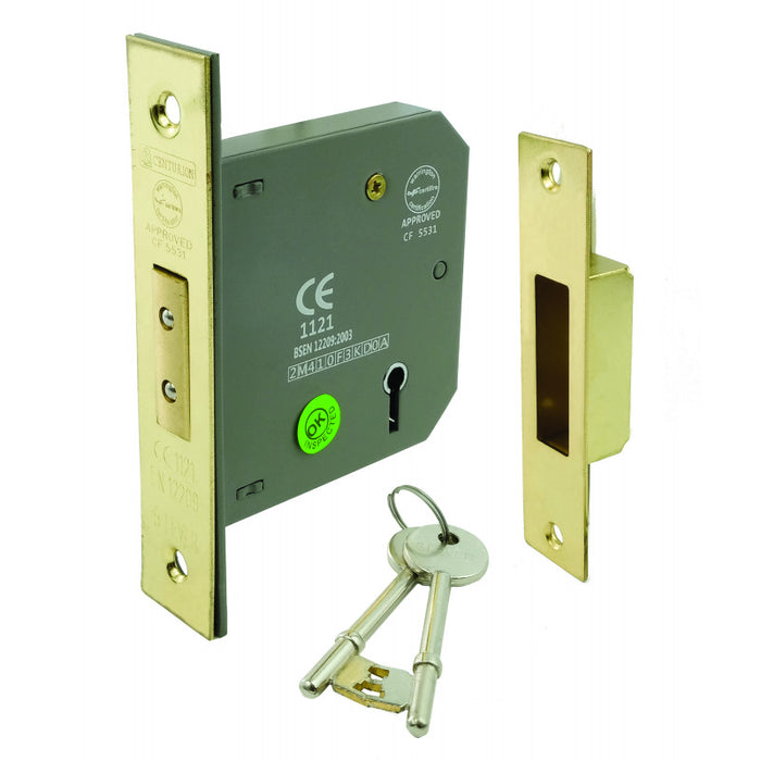 75mm (3") EB 5 Lever Mortice Deadlock