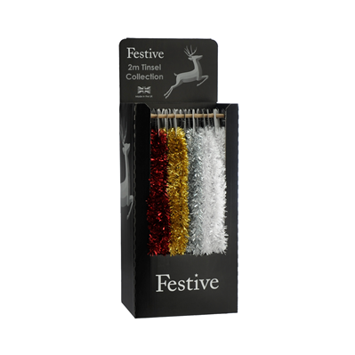 200cm x 7.5cm Chunky/Fine Tinsel