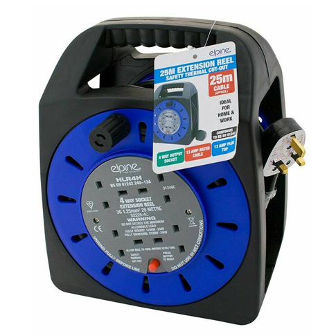 4 Gang 4 Way Cable Reel