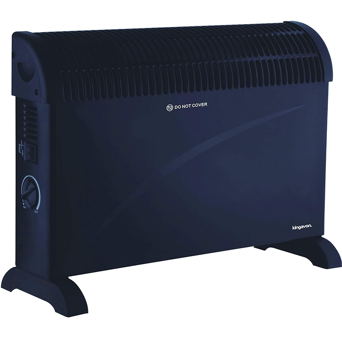 2kW Black Convector Heater