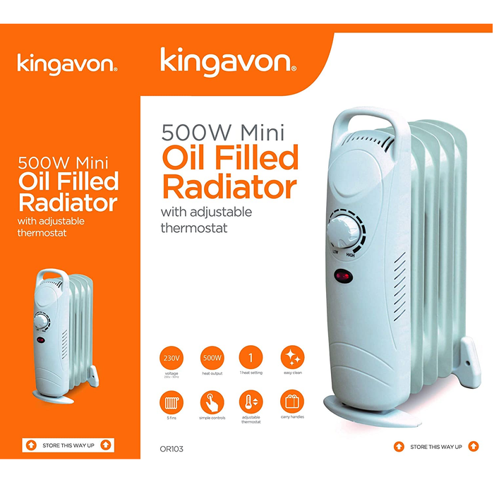 500w Mini Oil Filled Radiator