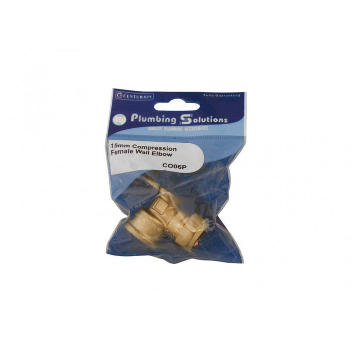 Compression Female Wall Elbow 15mm