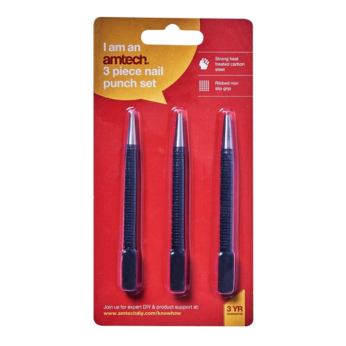 3pc Nail Punch Set