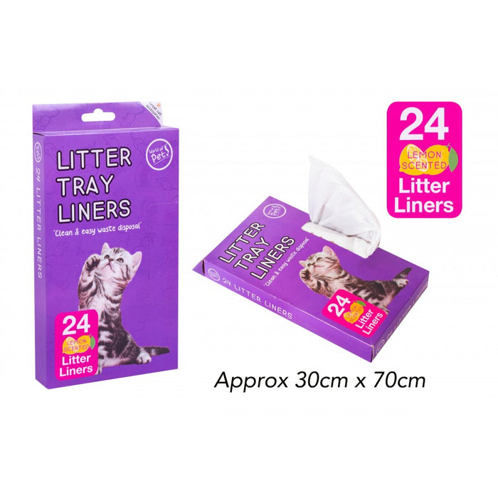 Cat Litter Tray Liners Scented 24 Pack