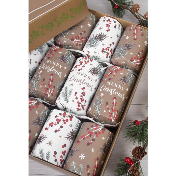 8 Pack Premium ECO Christmas Crackers