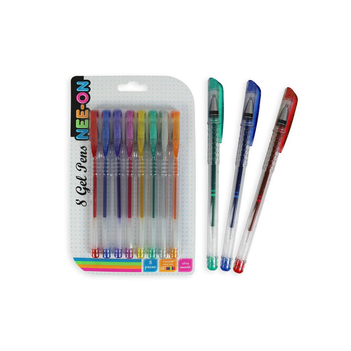 Ballpoint Gel Pens 8Pk