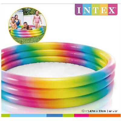 Rainbow Ombre 3 Ring Pool