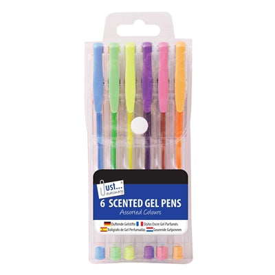 6 Scented Gel Ink Pens