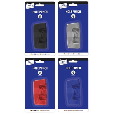 2 Hole Paper Punch Assorted Colours