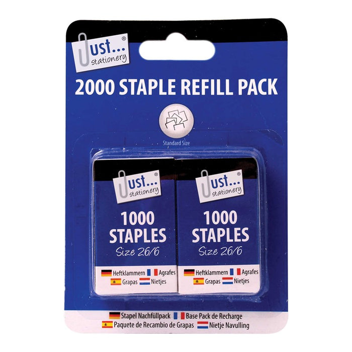 2 x 1000 No 26/6 Staples