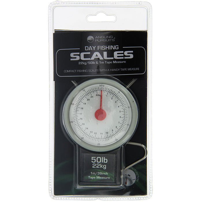 Angling Pursuits Day Scales - 22kg / 50lb with Tape Measure