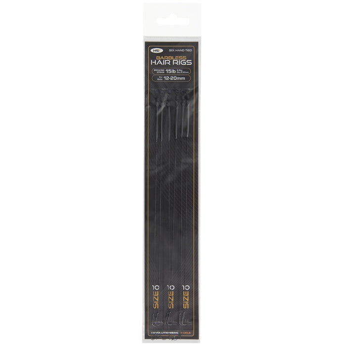 Sixpack Hair Rigs - Size 10 Barbless
