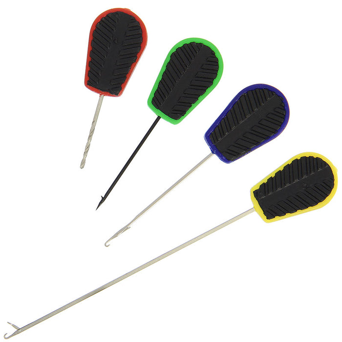 4pc Soft Grip Tool Set - PVA Long, PVA Short, Baiting Needle and Drill