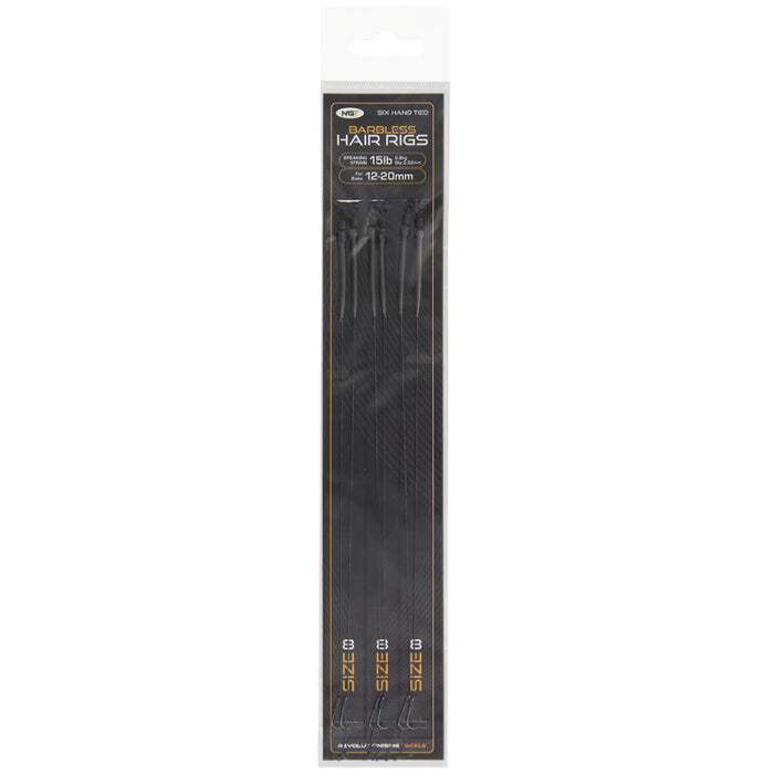 Sixpack Hair Rigs - Size 8 Barbless