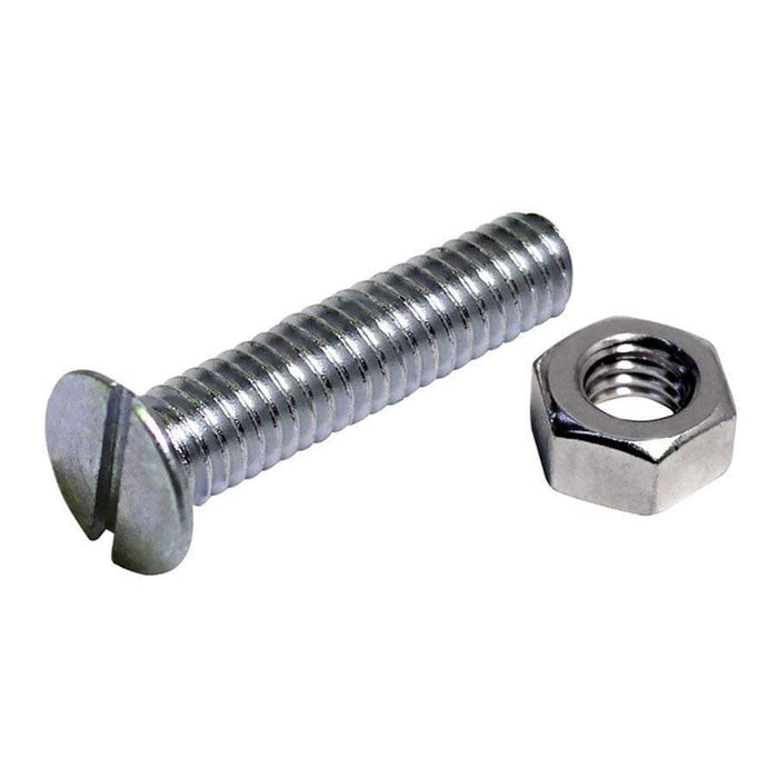 Machine Screws & Nuts ZP Slot Countersunk Head M4 x 40mm
