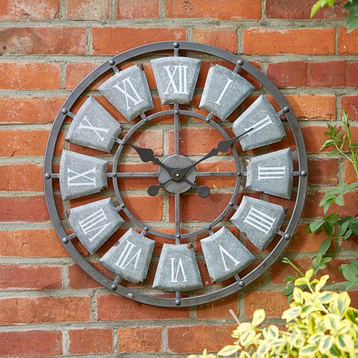 Grey Lincoln Wall Clock 62cm