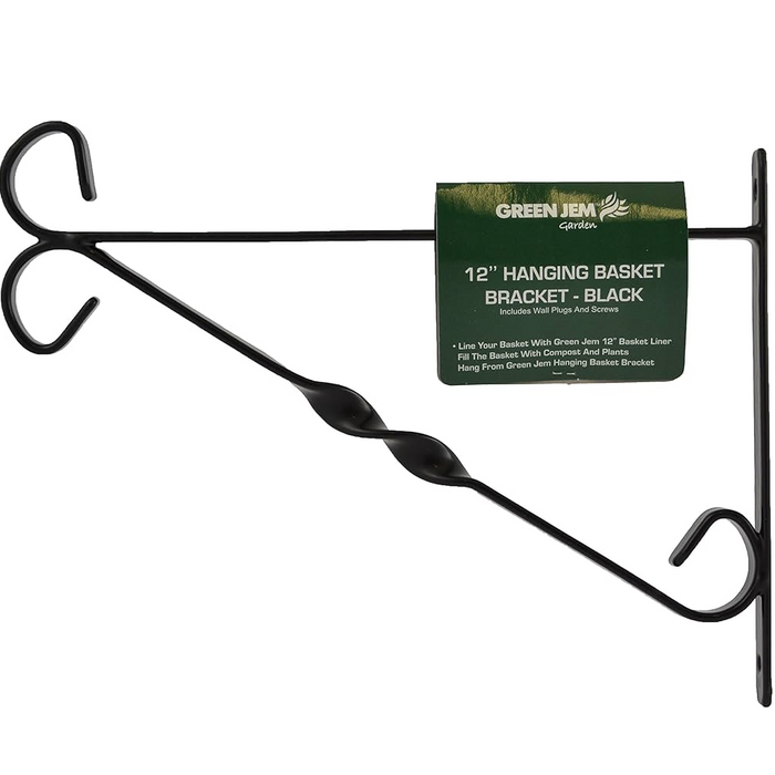 Black Hanging Basket Bracket