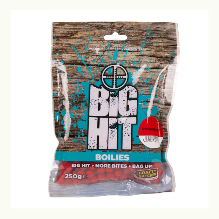 Big Hit Boilies - Strawberry Cream 10mm 250g