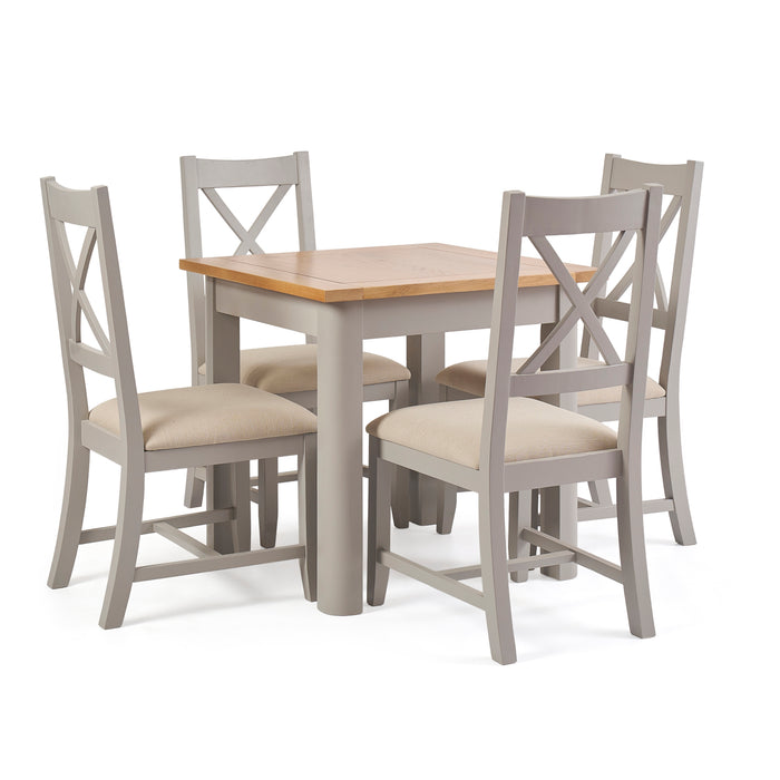 Canterbury 4 Seat 80cm Square Dining Set