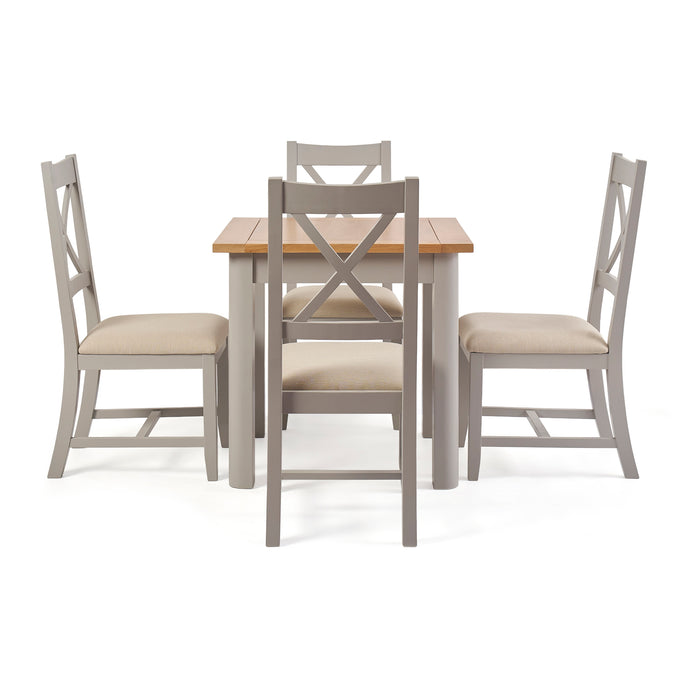 Canterbury 4 Seat 80cm Square Dining Set