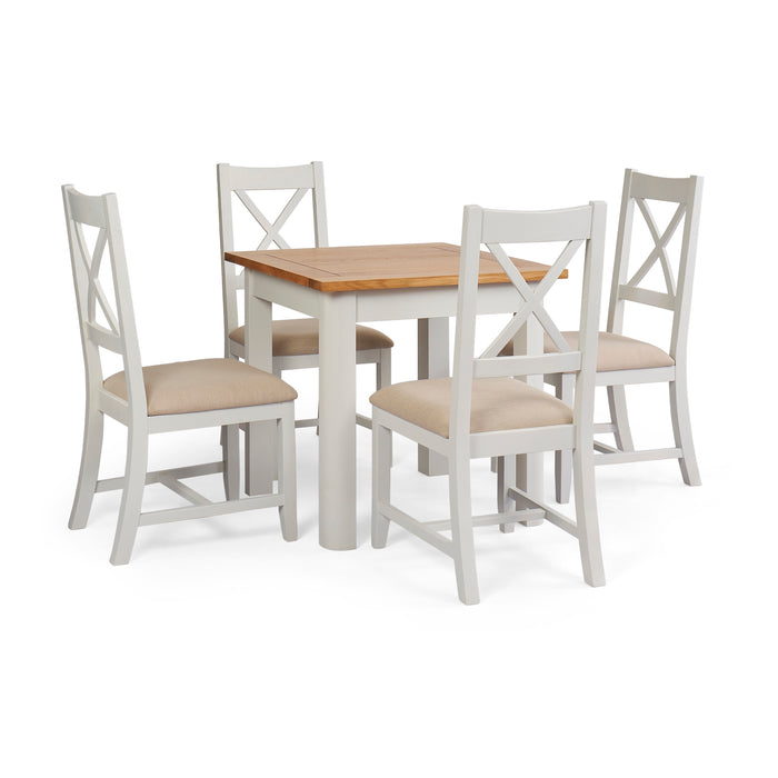 Canterbury 4 Seat 80cm Square Dining Set