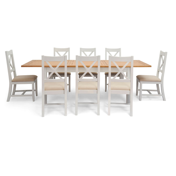 Canterbury 8 Seat 180/250x100cm Butterfly Extension Rectangular Dining Set