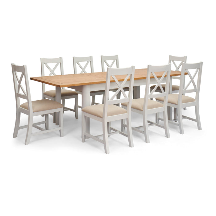 Canterbury 8 Seat 180/250x100cm Butterfly Extension Rectangular Dining Set