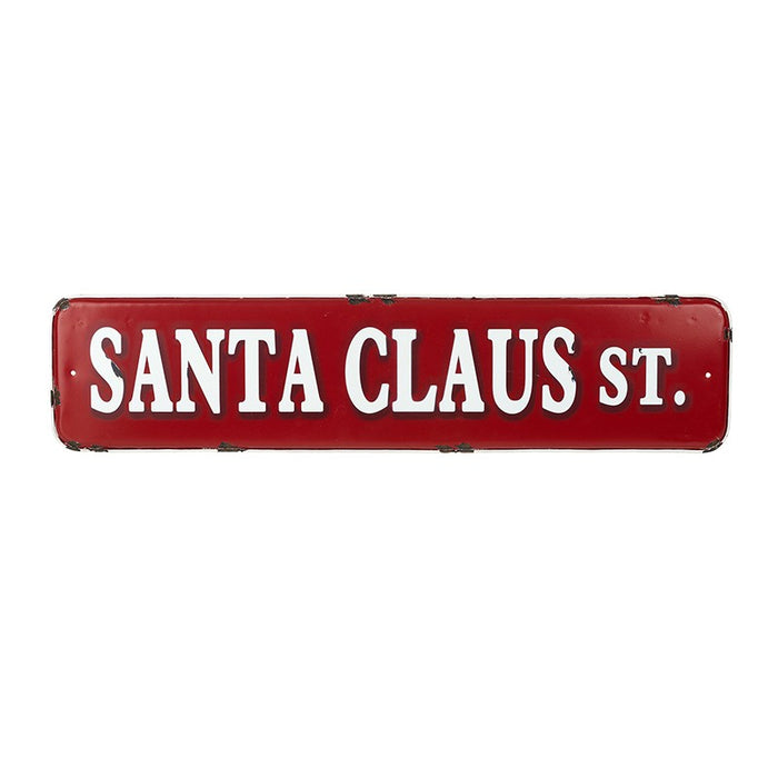 Santa Claus St Sign