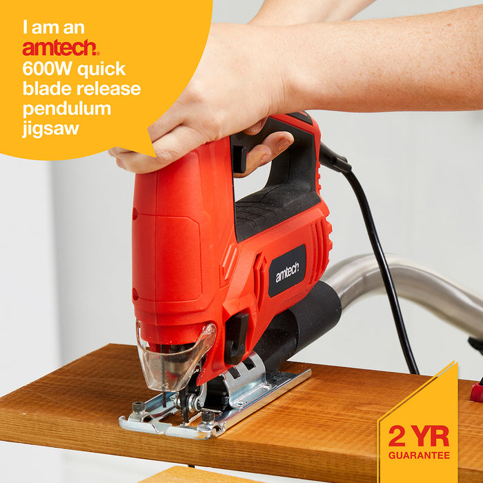 230V 600W Pendulum Jigsaw With Quick Blade Release