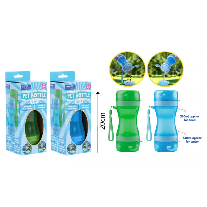 Water & Food 2 In 1 Pet Bottle