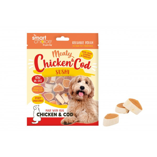 Chicken & Cod Sushi Dog Treat 30pk