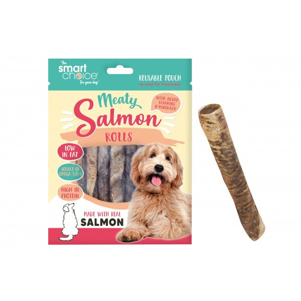 Salmon Skin Rolls Dog Treat 7pk