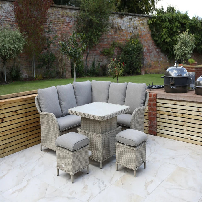 Cassano Mini Modular Set With 90cm Square Adjustable Table